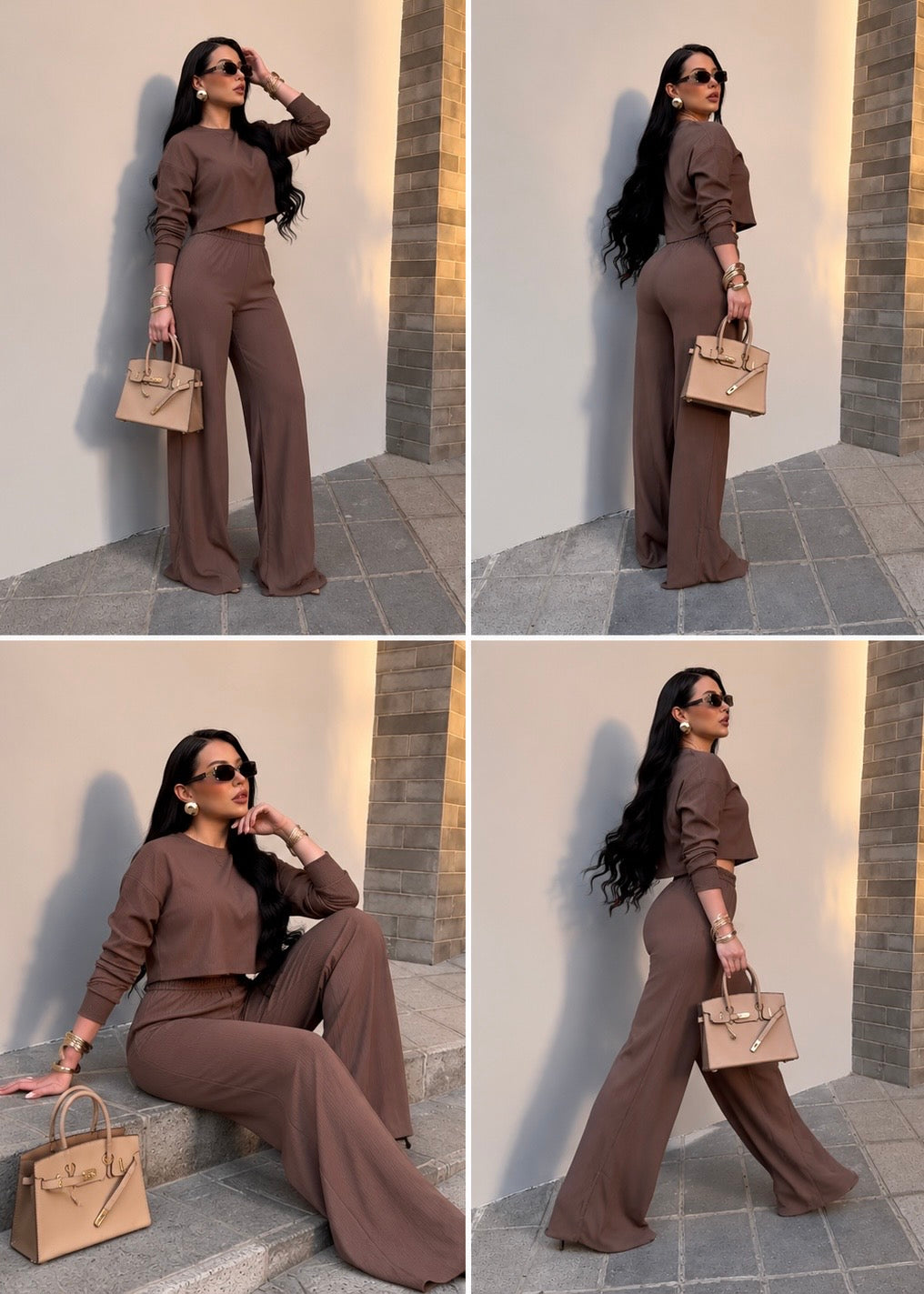Ref 06 : Ensemble Côtelé Femme – Coupe Large Premium