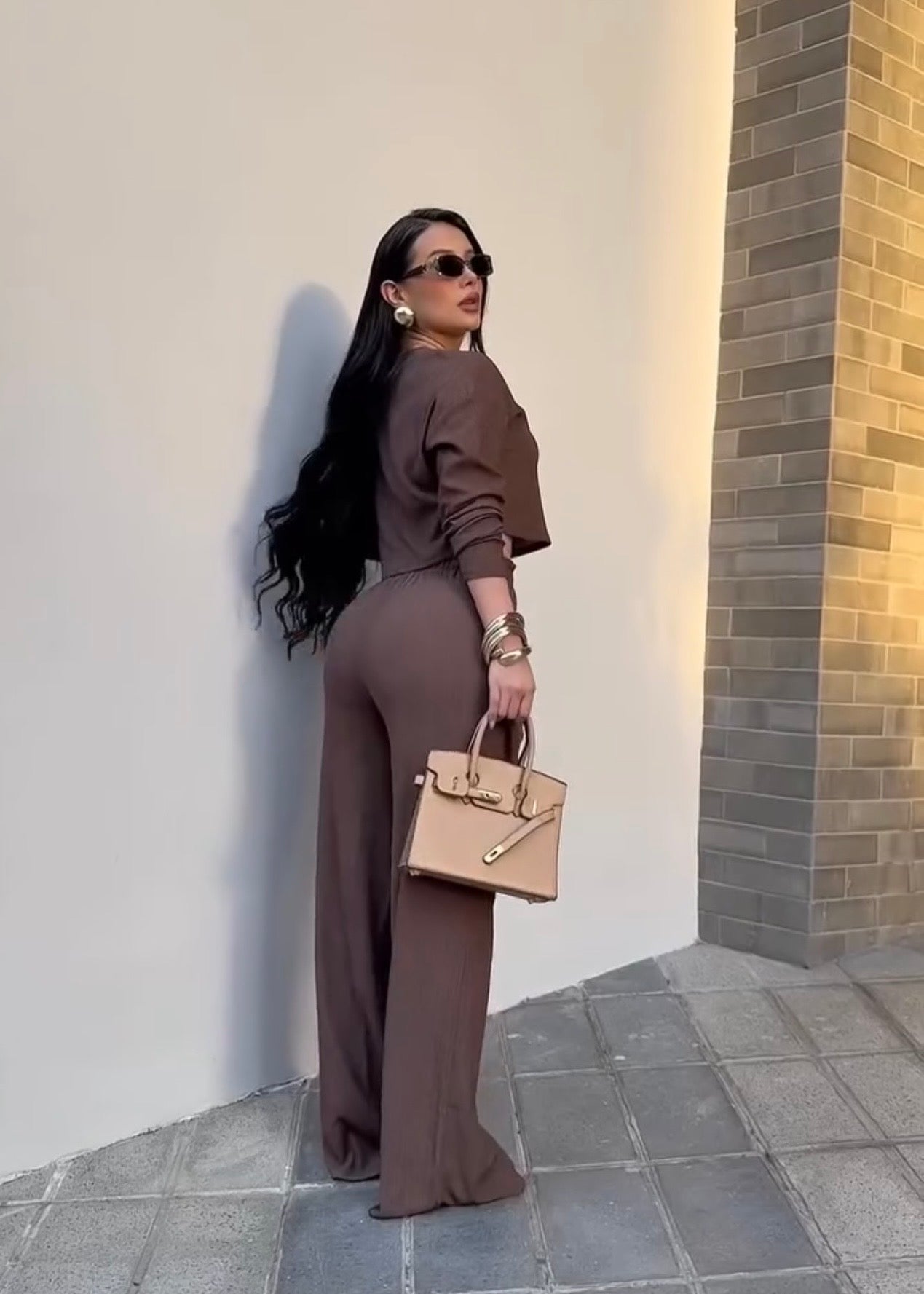 Ref 06 : Ensemble Côtelé Femme – Coupe Large Premium