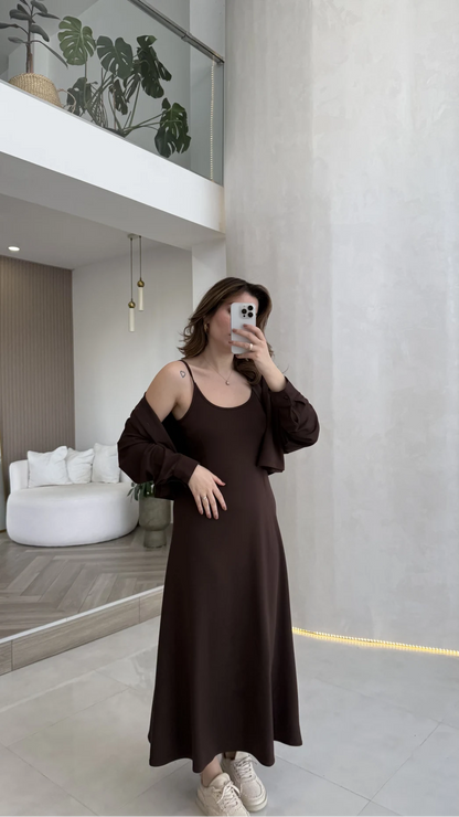 Ref 14 : Ensemble Robe à Bretelles & Chemise