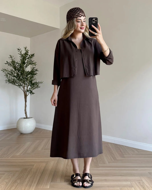 Ref 20 : La Robe Bohème Chic et son Gile