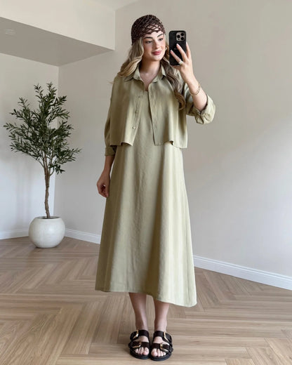 Ref 20 : La Robe Bohème Chic et son Gile