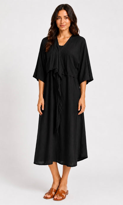 Ref 13 : Ensemble Robe Fluide et Gilet Noué