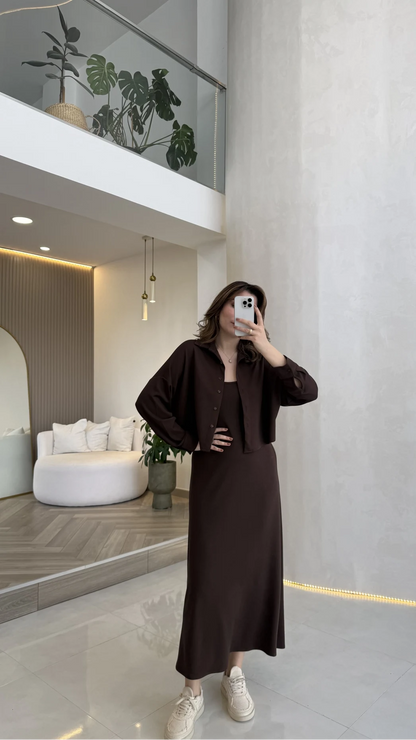 Ref 14 : Ensemble Robe à Bretelles & Chemise